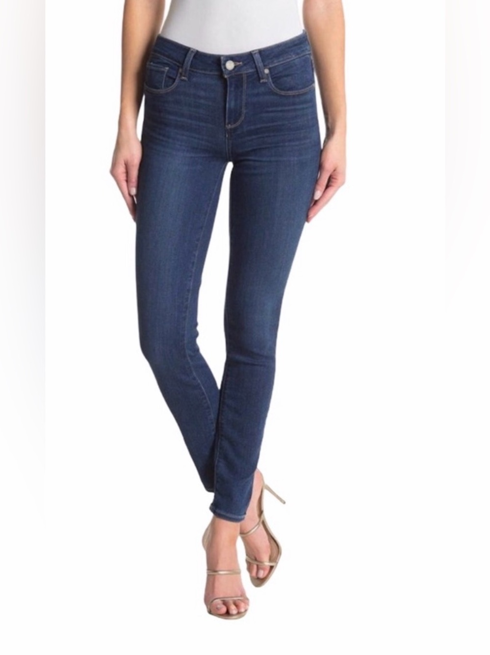 PAIGE Verdugo Ankle Stretch Dark Wash Jeans